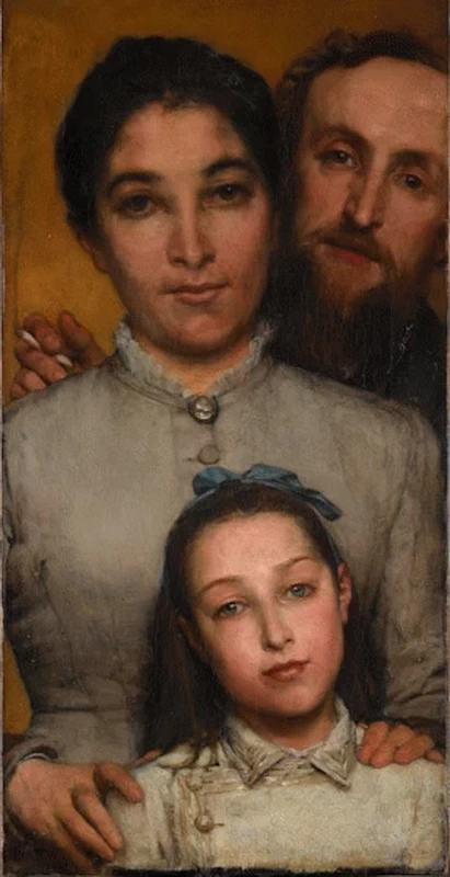 Dalou, sua moglie e sua figlia - Museo d'Orsay. Parigi